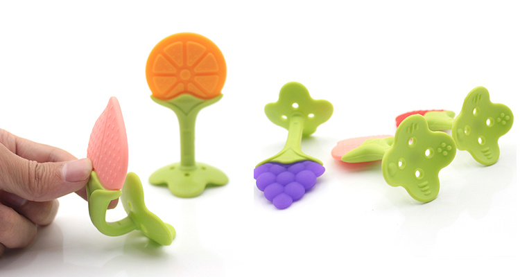 Custom Made Baby Teething Toys BPA Free Food Grade Silicone Teether
