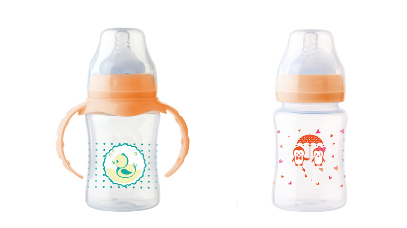 8oz Wide Neck PP Milk Feeding Bottle for Nursing Baby