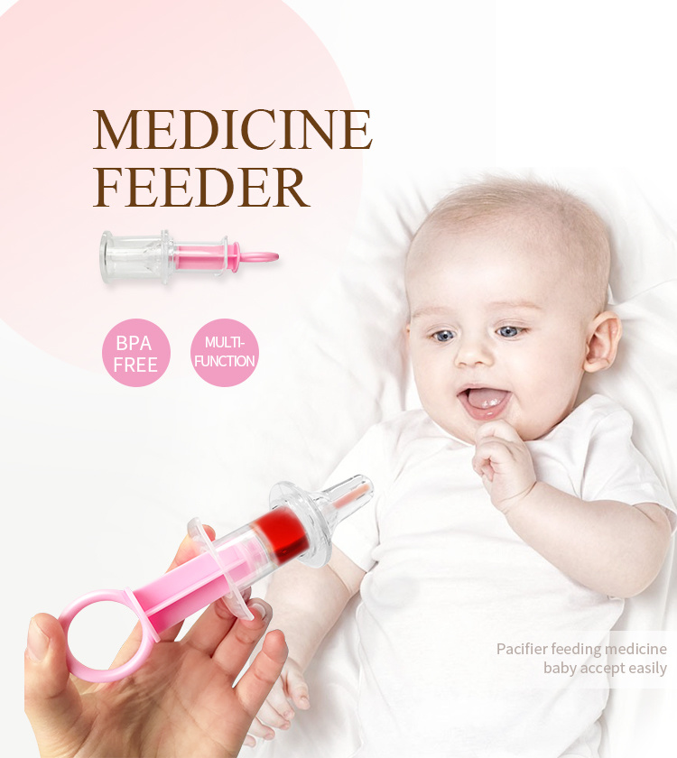 Syringe Silicone Pacifier Nipple Baby Infant Feeder Liquid Medicine Feeding Kit Medicine Feeder Baby