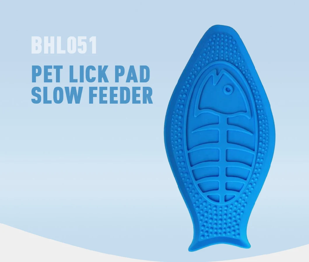High Quality Silicone Pet Dog Eating Lick Mat Slow Food Feeder with Suction Cups