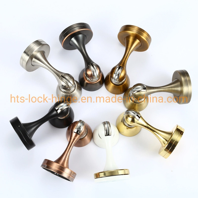 Door Guard Door Hardware Zinc Alloy Door Stopper Magnetic Catch for Floor or Wall Mounted