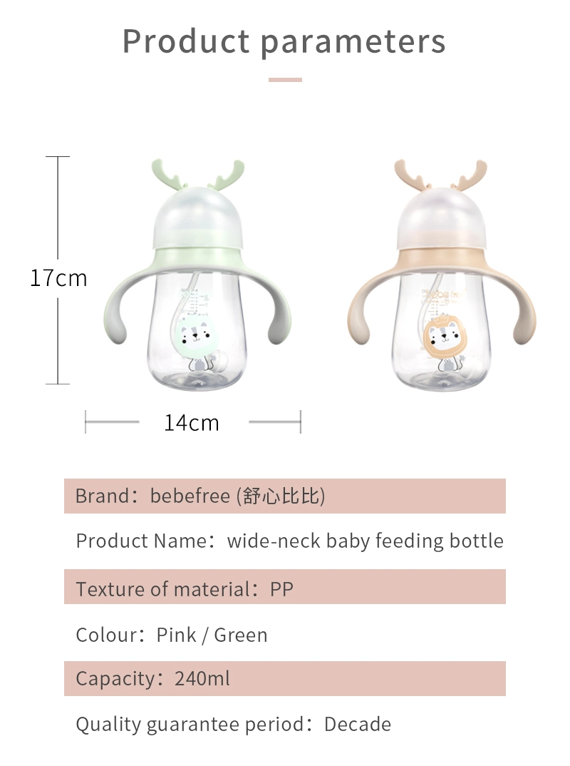 PP Milk Bottle Baby Safe Feeding Bottle Child Drink Bottle