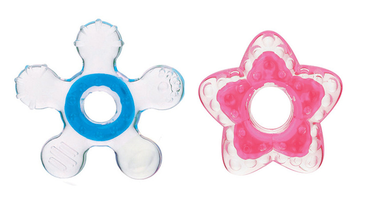 BPA Free Silicone Teething Ring Chew Toy Baby Teether