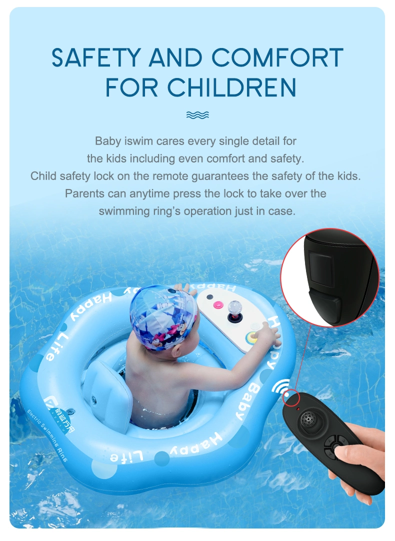 Baby Iswim Inflatablewater Float Toy Baby Pool Plastic Toy Inflatable Pool Toy Support Easy Joystick Controlling