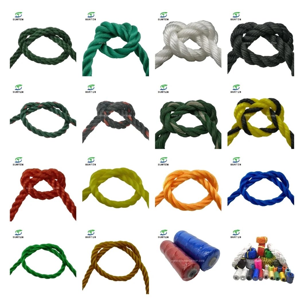PE/Nylon/Polyethylene/Fiber/Plastic/Fishing/Marine/Mooring/Packing//Braided/Twist/Twisted Rope for Indonesia