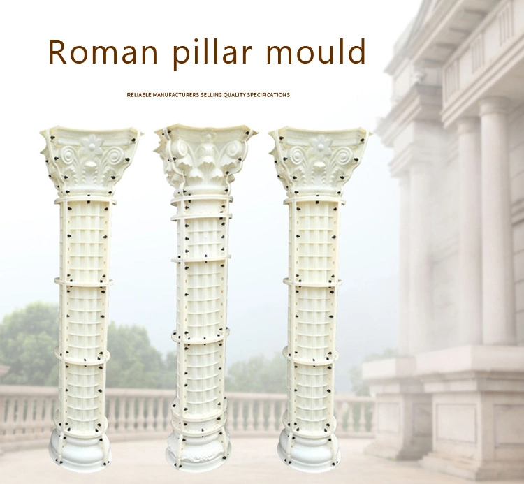 Kenya Warehouse Square Concrete Plastic Column Roman Pillar Mold
