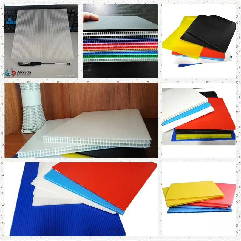 Jian Factory Supply Polyphenylene PP Correx, Corrugated Plastic Sheet, PP Hollow Sheet PP Sheet