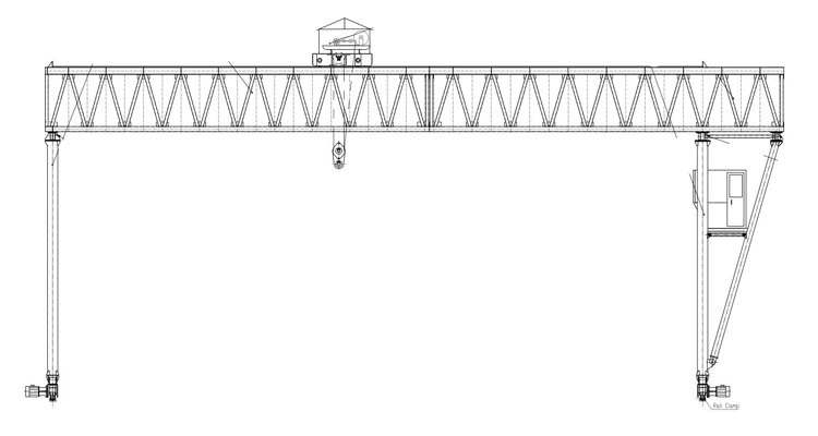 80t Precast Beam Precast Bridge Double Girder Gantry Crane