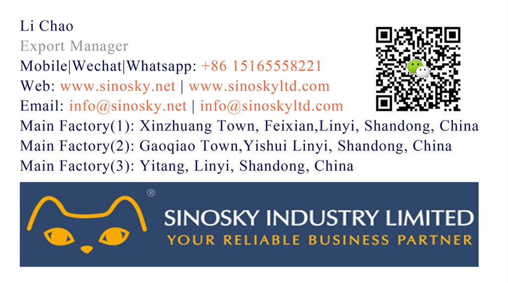 Sinosky Plywood High Quality 18mm Film Faced Plywood/Concrete Formwork Plywood for Construction