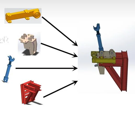 Rail Guided Electric Climbing Formwork Scaffolding System