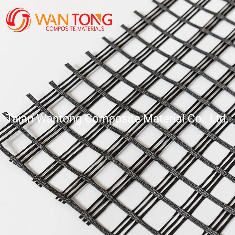 Retaining Wall 100kn/M PVC Coated Warp Knitted Polyester Pet Geogrid