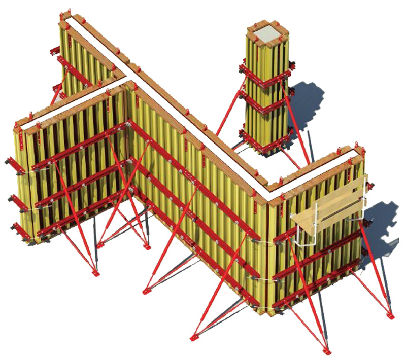 Low Price H20 Timber Beam Wall and Column Formwork for Concrete Construction