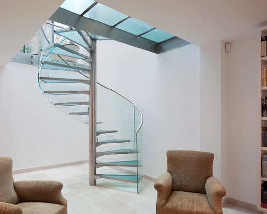 Outdoor Use Customized Design Stainless Steel Stair Indoor Spiral Staircase/Modern Staircase/Glass Staircase