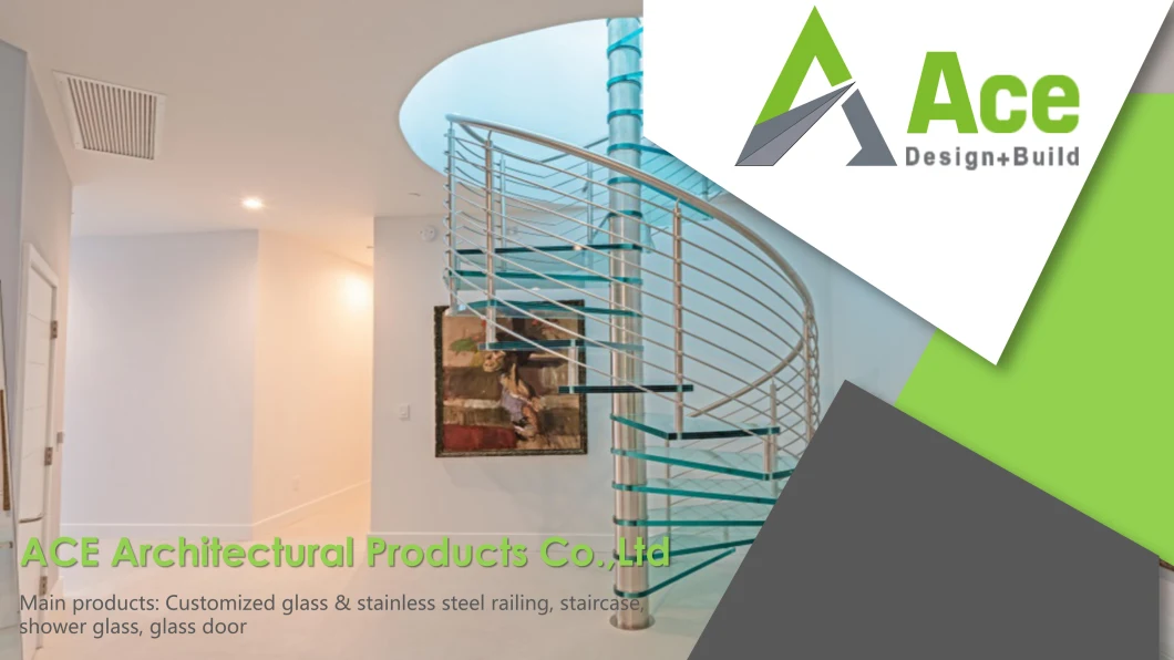 CE Standard Glass Prefabricated Stairs Steel Glass Floating Staircase