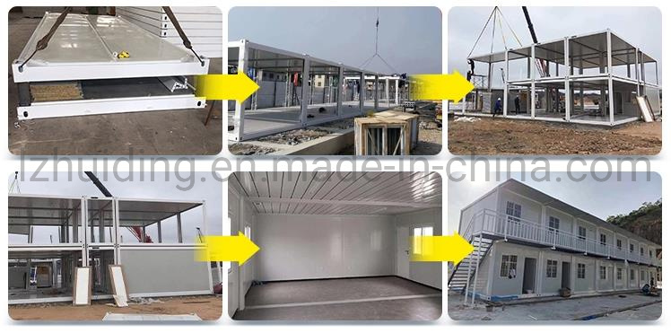 Container House Custom Roof Stairs Waterproof Handrails Luxury Prefabricated Houses