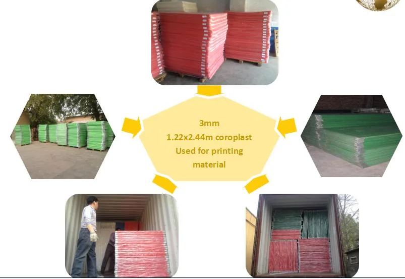 915*1830mm 11-13kg 15mm PP Hollow Recycled Usage Building Formwork