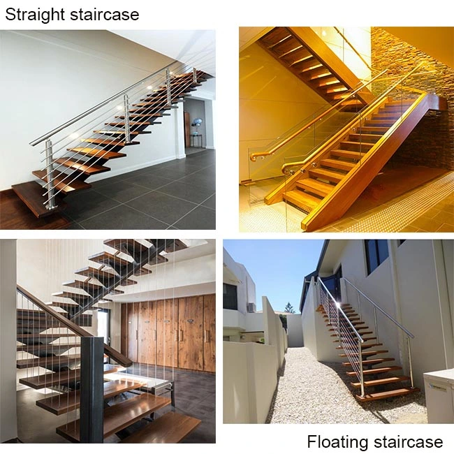 Indoor/Outdoor Stainless Steel Handrail Glass Spiral Staircase