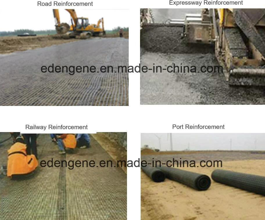 Biaxial Polypropylene PP Plastic Geogrid for Soft Soil Road Base Retaining Wall Slope Protection