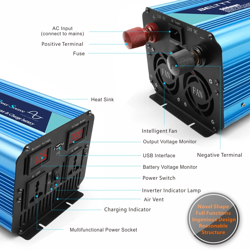 High Frequency 3000W UPS Power Inverter Pure Sine Wave Solar Inverter