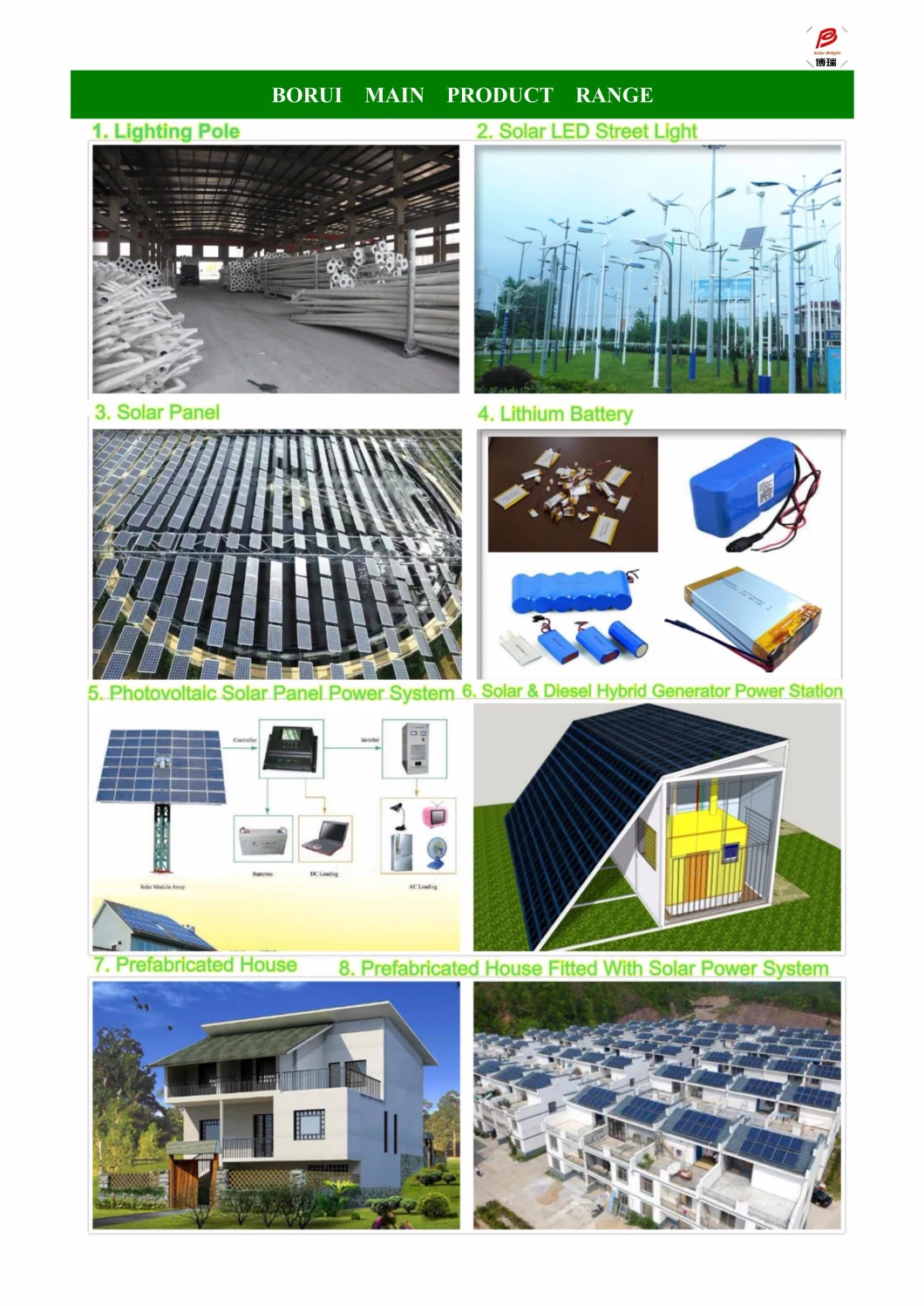 10kw off-Grid Solar Power System for Home Solar Panels/Hybrid Inverters/Battery/Mounting/Cables