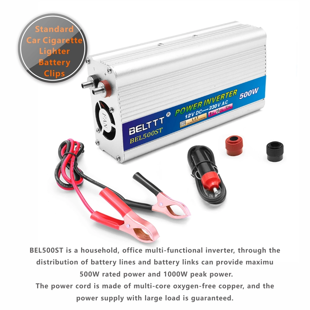 Hot Selling DC to AC Power Inverter Modified Sine Wave Car Inverter 500W