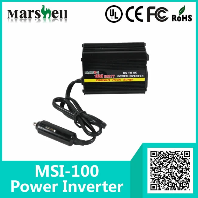 Marshell 100~300W Low Power DC to AC Sine Wave Car Power Inverter