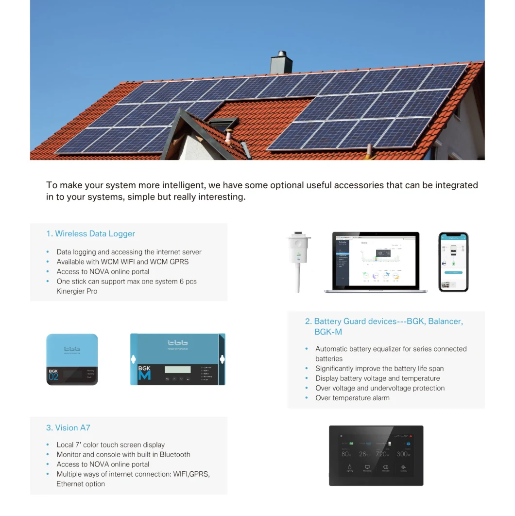 6kw True Pure Sine Wave Hybrid PV Solar Power Inverter with CE