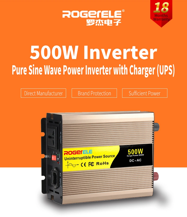 DC to AC Inverter Charger 500W Car Power Inverter with USB Output Repu500
