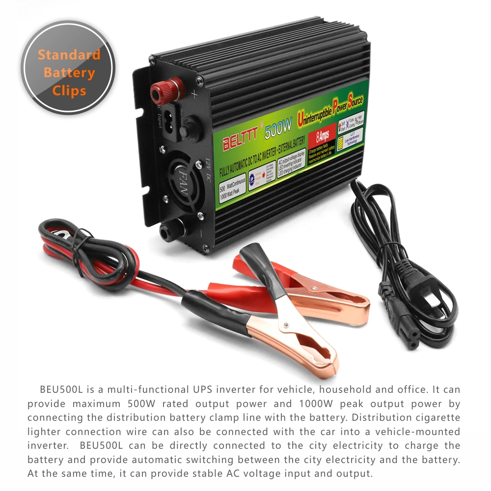 DC to AC Inverter Charger 500W Car Power Inverter with USB Output