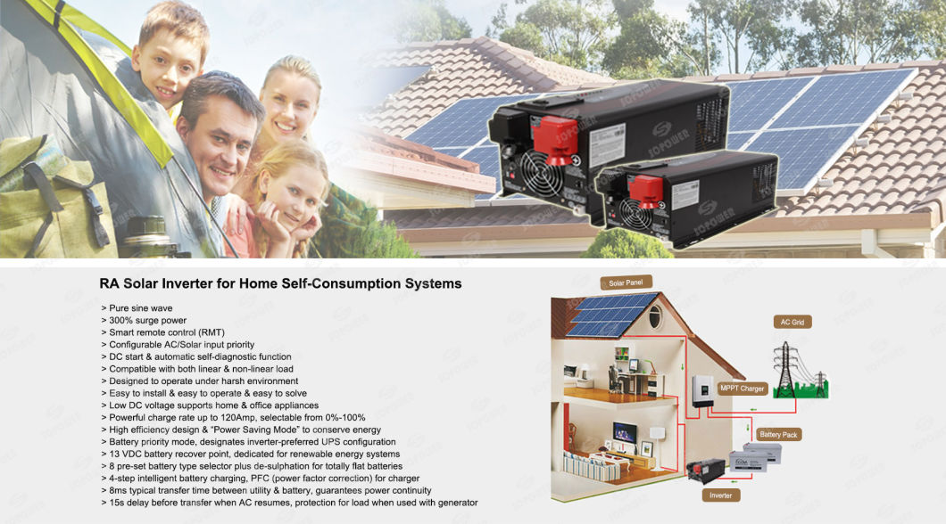 Home off Grid Solar Power Inverter 5000 Watts 24 Volts 48 Volts DC 230 Volts AC