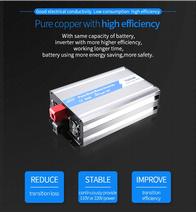1000W Inverter DC AC 12V/220V 1kw Power Inverters with Charger