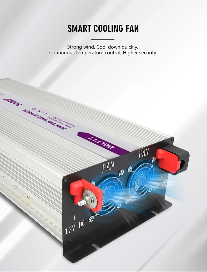 Pure Sine Wave 12V DC to 220V 230V 240V AC 1000W Power Inverter off Grid