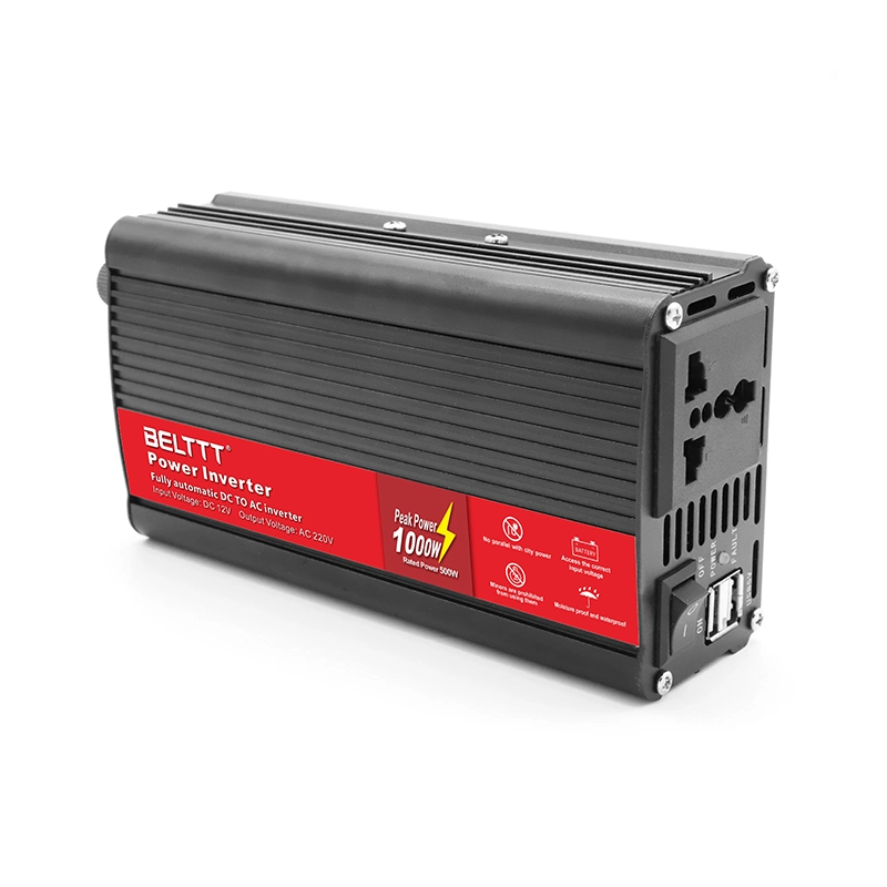 Belttt Supply Mini Inverter Modified Sine Wave DC to AC Inverter 500W with Dual USB