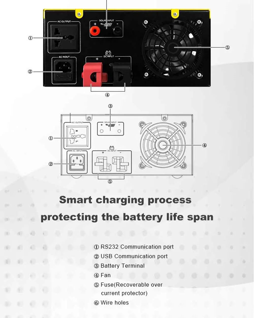 800va 12V Solar Inverter 50Hz or 60Hz 220V 500W Solar Inverter for Home