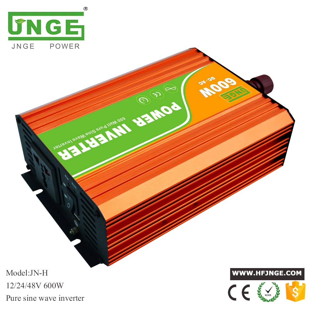 Reliable 600W High Efficiency Pure Sine Wave Solar Power Inverter 24V 120V 60Hz Power Converter LED Display
