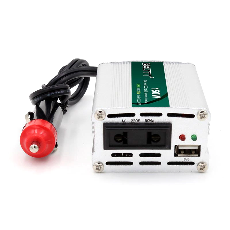 150 Power Inverter DC 12V to AC 220V for Solar System and Car with USB Charger