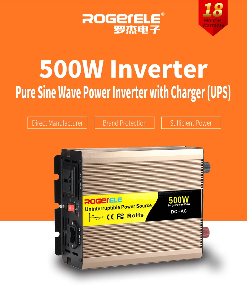 Repu 500W 12V DC AC Power Inverter Charger Inverter Battery Inverter