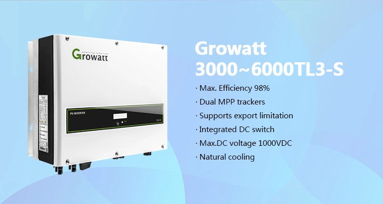 6000 Watt 5000 Watt Cheap Price Growatt Hybrid Solar Power Inverter