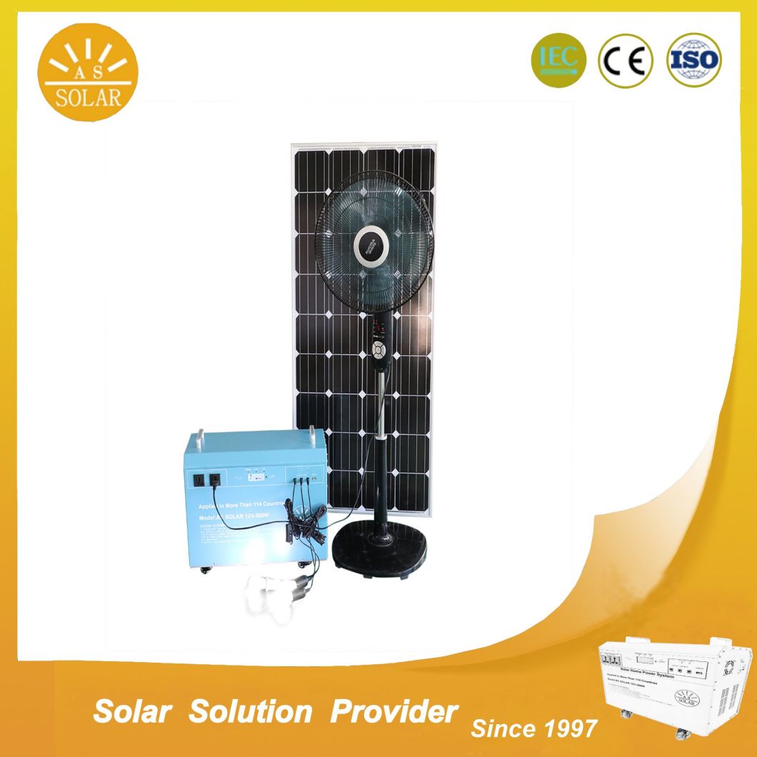 500W Portable Solar Home System with Inside Gel Battery and Inverter