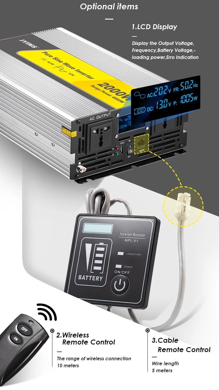 2000W DC AC Inverter off Grid Power Inverter (JYP-2000W)