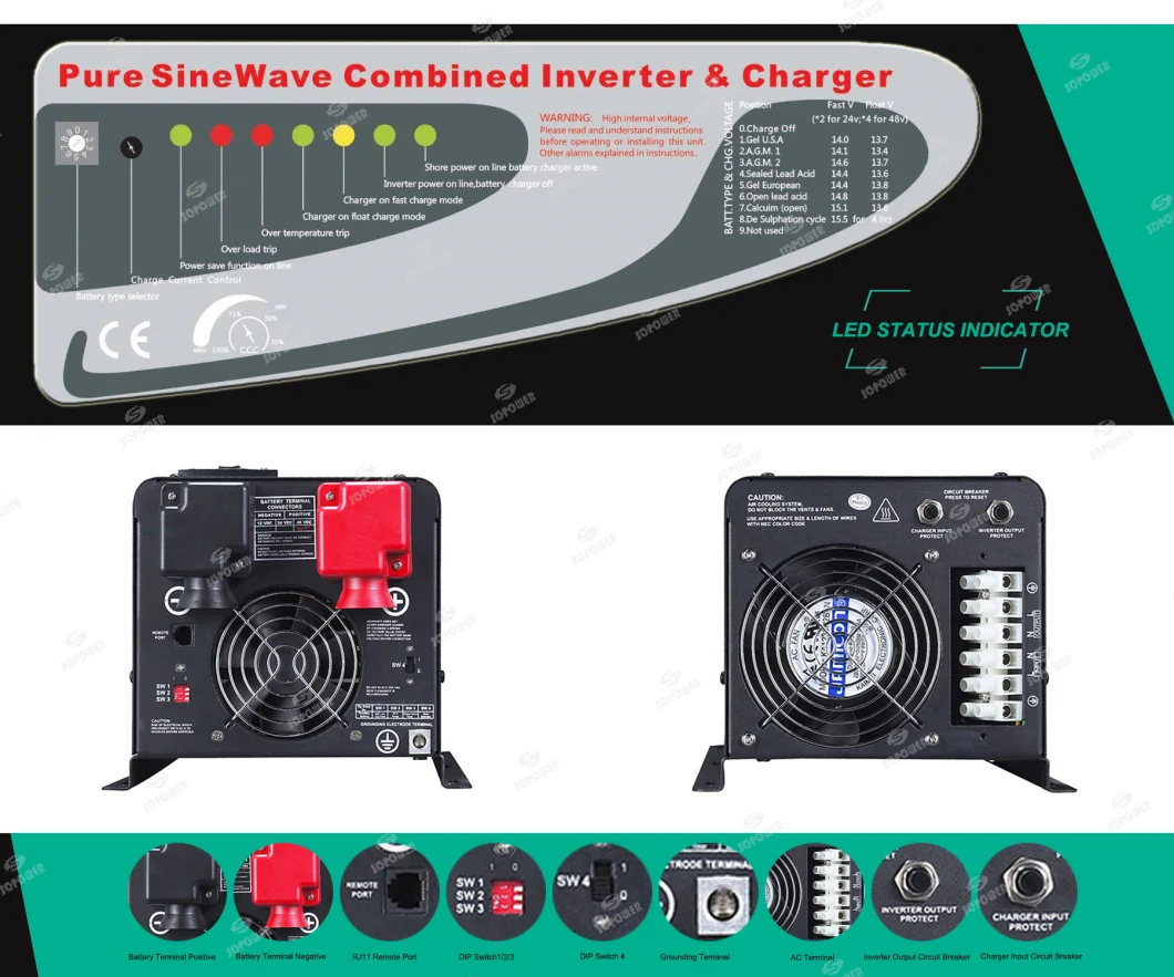 Low Frequency DC AC UPS Inverter 24V 5000W Inverter with Charger