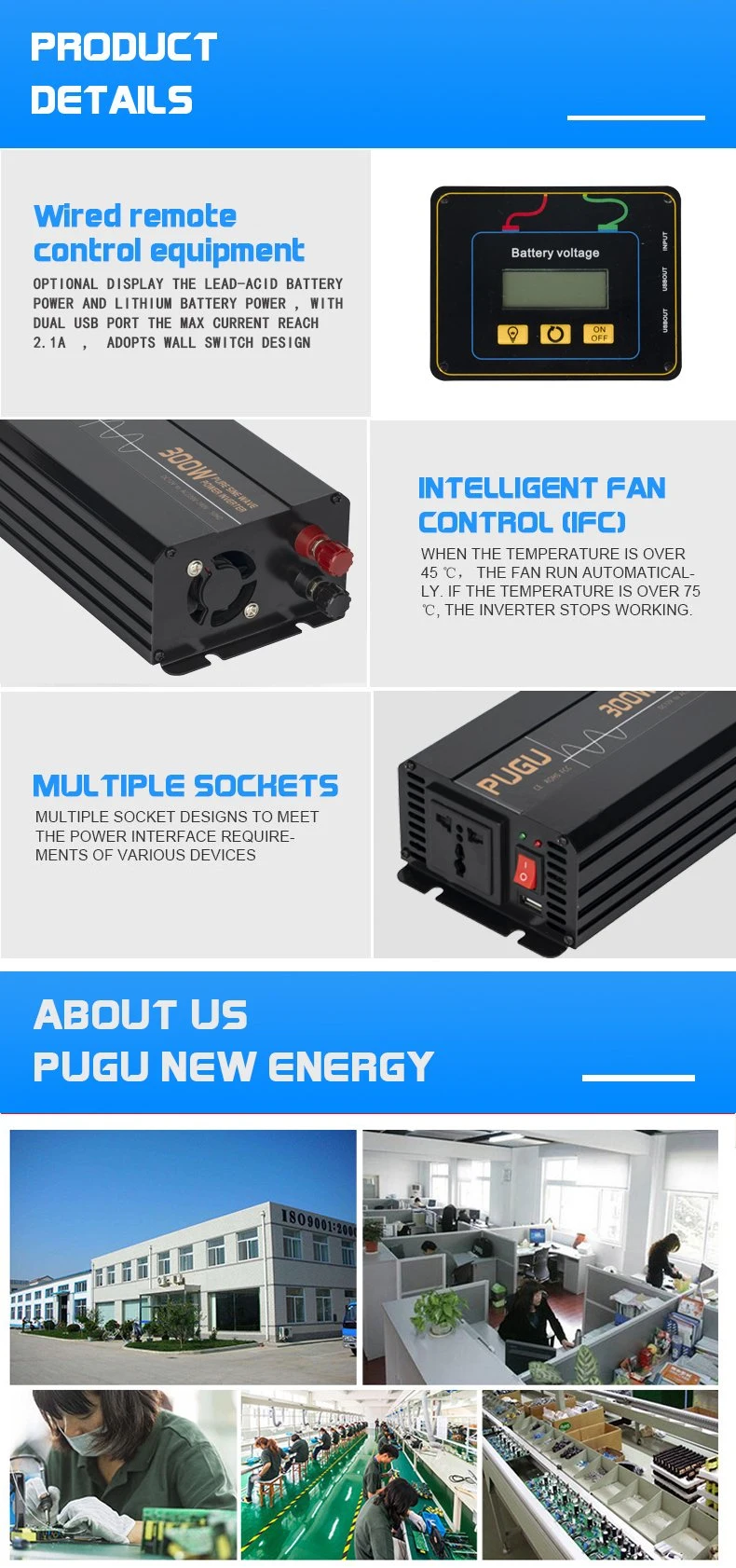 300W Power Inverter for Car Use