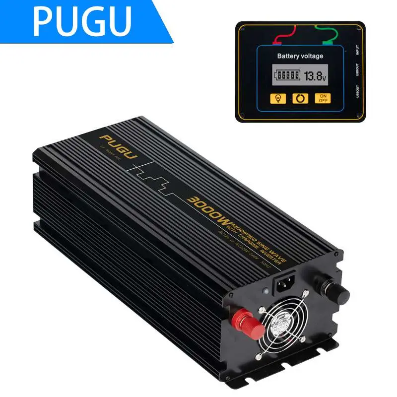 3000W off Grid 24VDC to 120VAC Modified Sine Wave Solar UPS Inverter with Charger