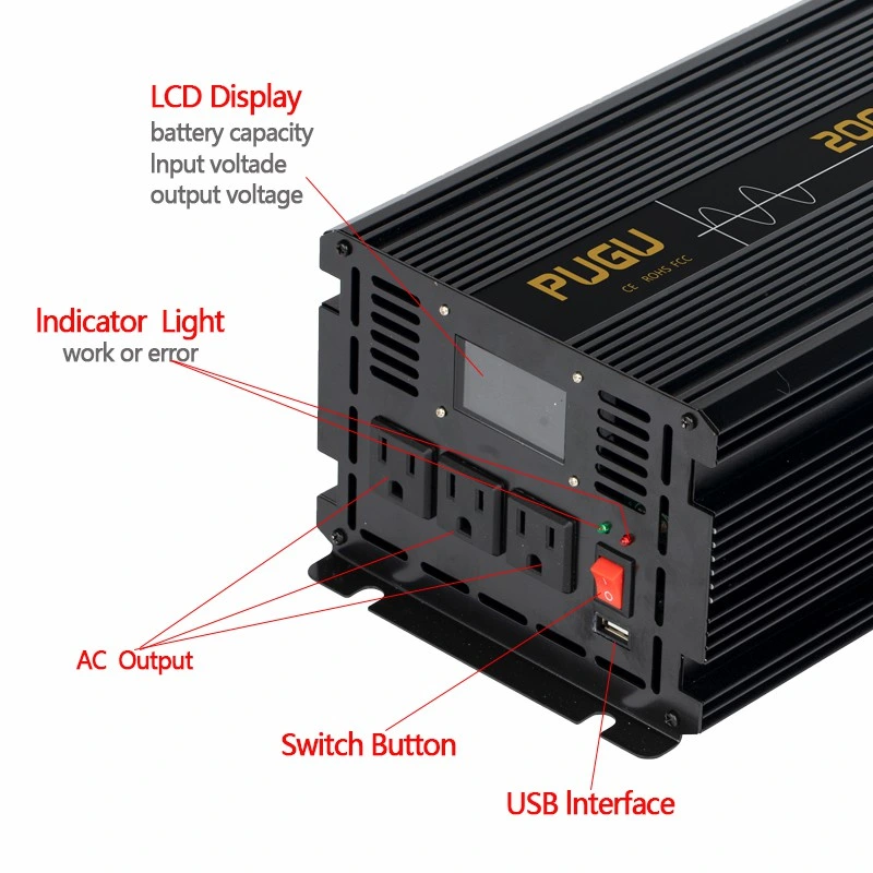 1000W off Grid 12VDC to 220VAC Modified Sine Wave Solar UPS Inverter with Charger