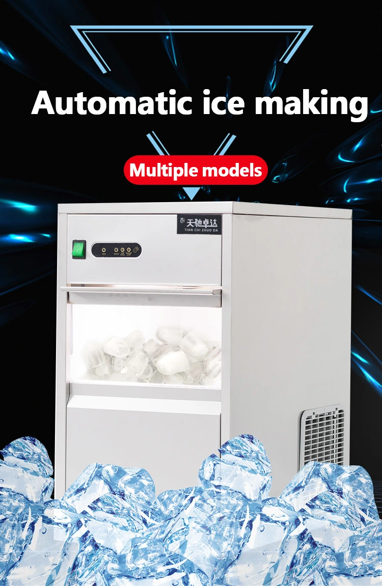100kg/24h Industrial Commercial Automatic Ice Maker Giant Nugget Ice Cube Maker Machine