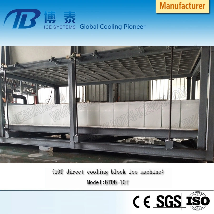 Energy Saving Direct System Block Ice Machine for Seafood Cooling Business