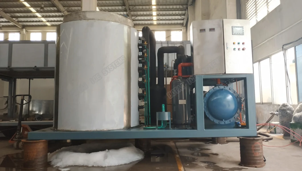 30t Seawater Flake Ice Maker Machine for Sea Shore Fishing Port Using