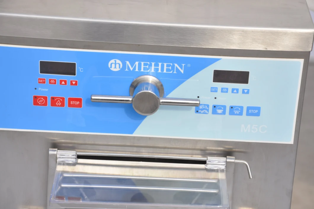 Mehen Counter Small 5 Liter Combined Gelato Hard Ice Cream Machine with Pasteurization Function