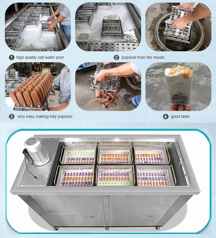6 Ice Mold Popsicle Ice Cream Making Machine Ice Lolly Machine