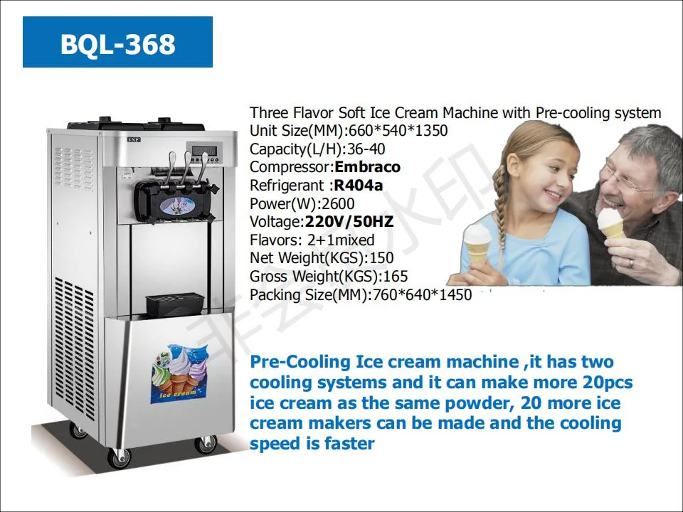 Counter Top Commercial Frozen Yogurt Soft Ice Cream Machine